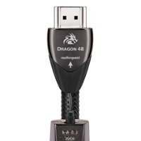 AudioQuest - Dragon 5' 4K-8K-10K 48Gbps HDMI Cable - Black/Gray - Front_Zoom