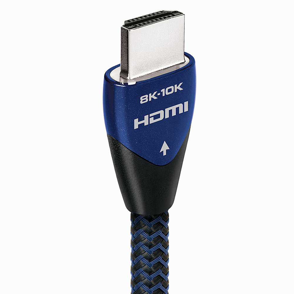 Angle View: AudioQuest - Vodka 2.5' 4K-8K-10K 48Gbps HDMI Cable - Blue/Black