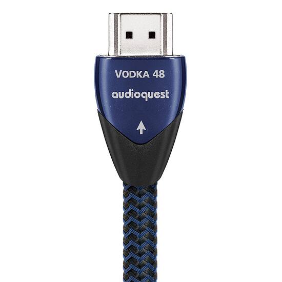 AudioQuest Vodka 7.5' 4K 8K 10K 48Gbps HDMI Cable Blue/Black  AudioQuest Vodka 7.5' 4K 8K 10K 48Gbps HDMI Cable Blue/Black