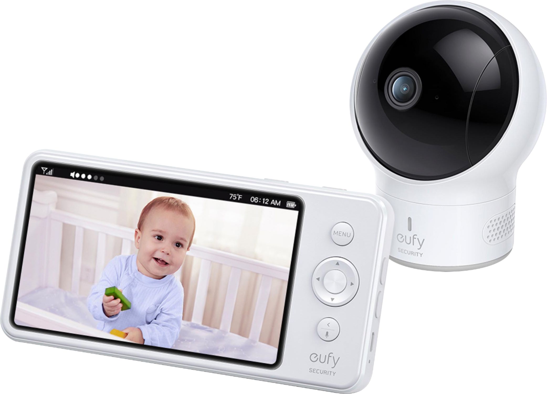 Fjerde Adelaide Uforglemmelig eufy Security Spaceview Baby Monitor Cam Bundle E83121D1 - Best Buy