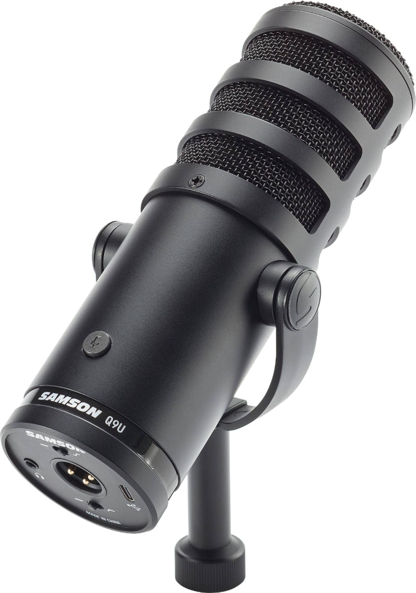 Alt View 12. Samson - Q9U XLR/USB Dynamic Broadcast Microphone - Black.