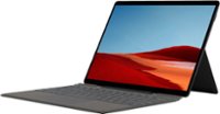Front Zoom. Microsoft - Surface Pro X - 13" Touch-Screen - MS SQ2 - 16GB Memory - 512GB SSD - Wi-Fi + 4G LTE - Device Only (Latest Model) - Matte Black.