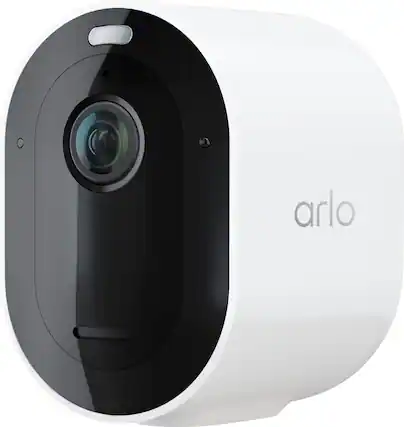 Front. Arlo - Pro 4 Spotlight Camera, 1 Pack - VMC4050P - White.