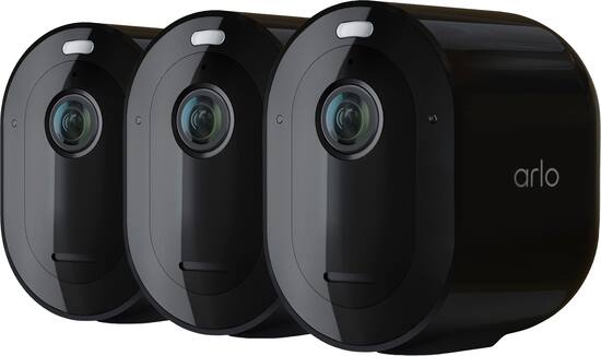 Arlo Pro 4 Spotlight Camera, 3 Pack VMC4350B Black VMC4350B Arlo Pro 4 Spotlight Camera, 3 Pack VMC4350B Black VMC4350B