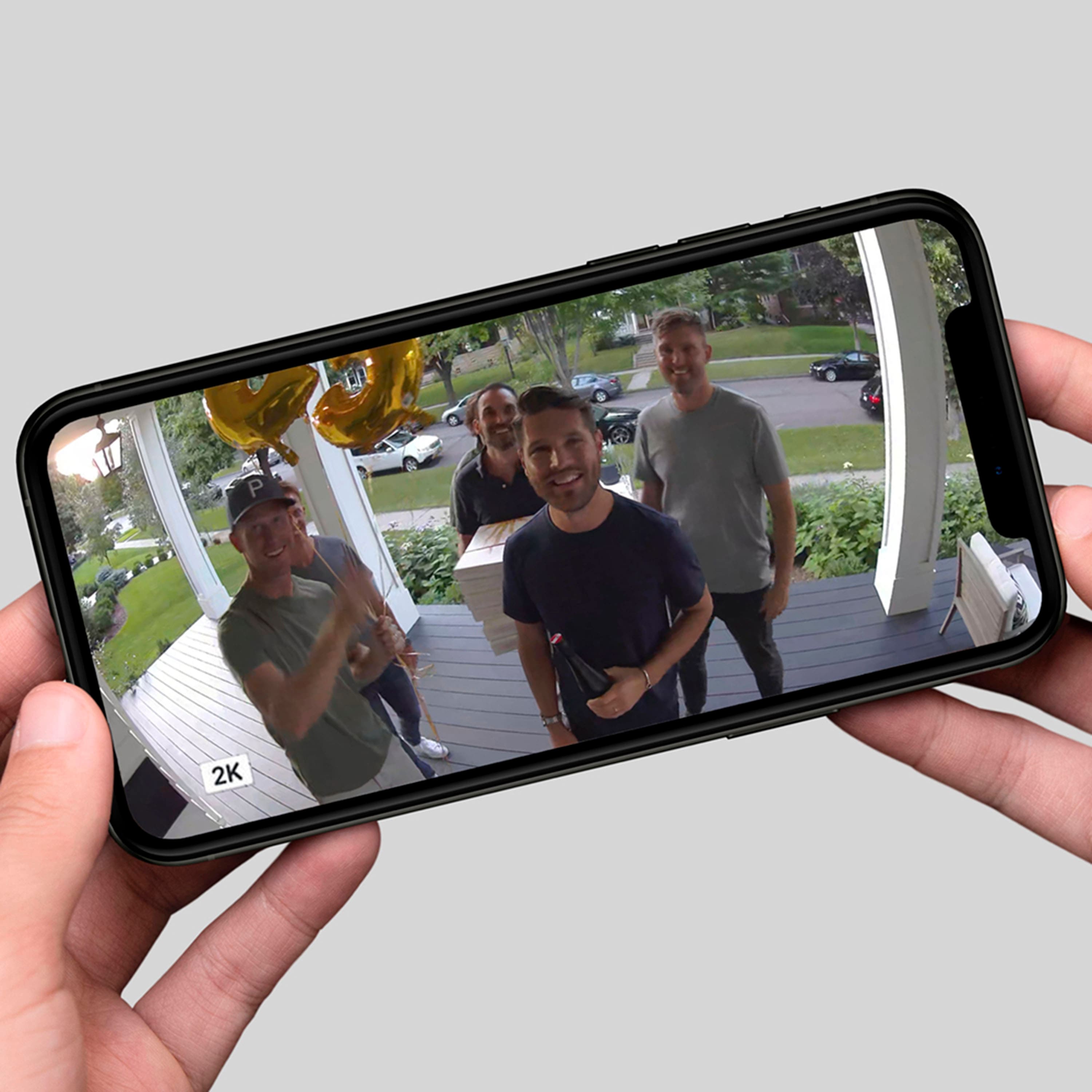 Alt View 12. Arlo - Pro 4 Spotlight Camera, 1 Pack - VMC4050B - Black.