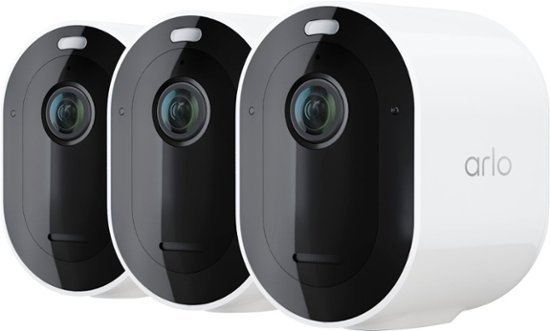 Rundt og rundt Bevidst psykologisk Arlo Pro 4 Spotlight Camera, 3 Pack VMC4350P White VMC4350P-100NAS - Best  Buy