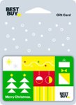 Front Zoom. Best Buy® - $75 Christmas collage gift card.