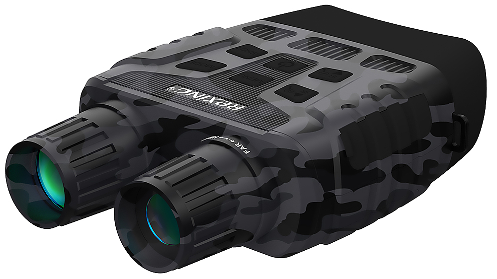 Angle View: Rexing - B1 10 x 25 Digital Night Vision Binoculars, Infrared (IR) Digital Camera - Camo