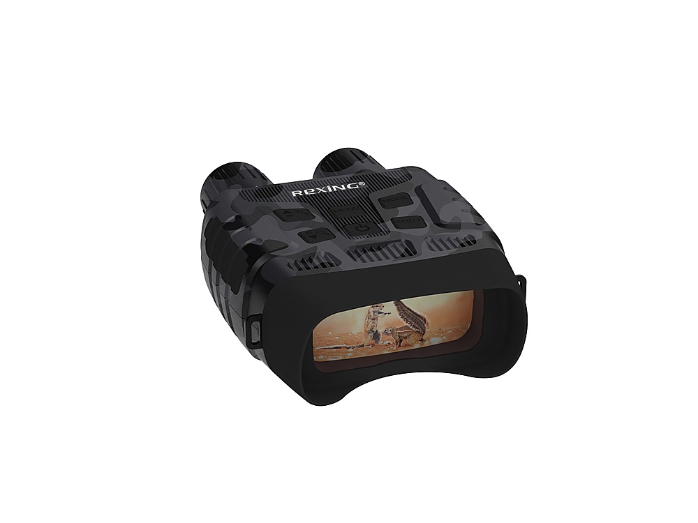 Alt View 14. Rexing - B1 10 x 25 Digital Night Vision Binoculars, Infrared (IR) Digital Camera - Camo.