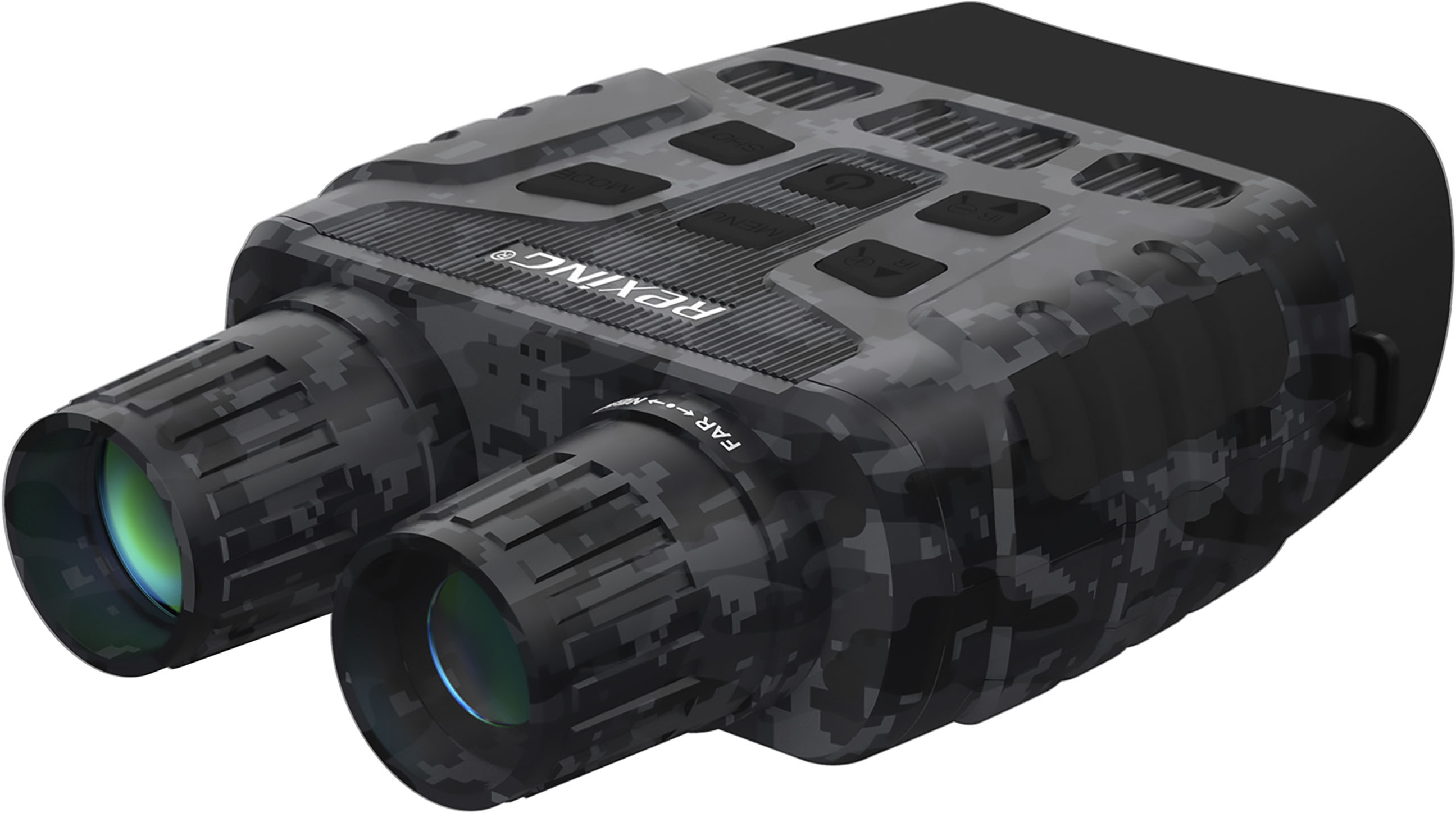 Angle View: Rexing - B1 10 x 25 Digital Night Vision Binoculars, Infrared (IR) Digital Camera - Digital Camo
