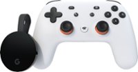 Front Zoom. Google - Stadia Premiere Edition - Clearly White.