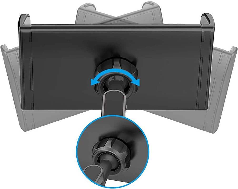 Alt View 14. SaharaCase - Headrest Car Mount for Most Cell Phones and Tablets - Black.