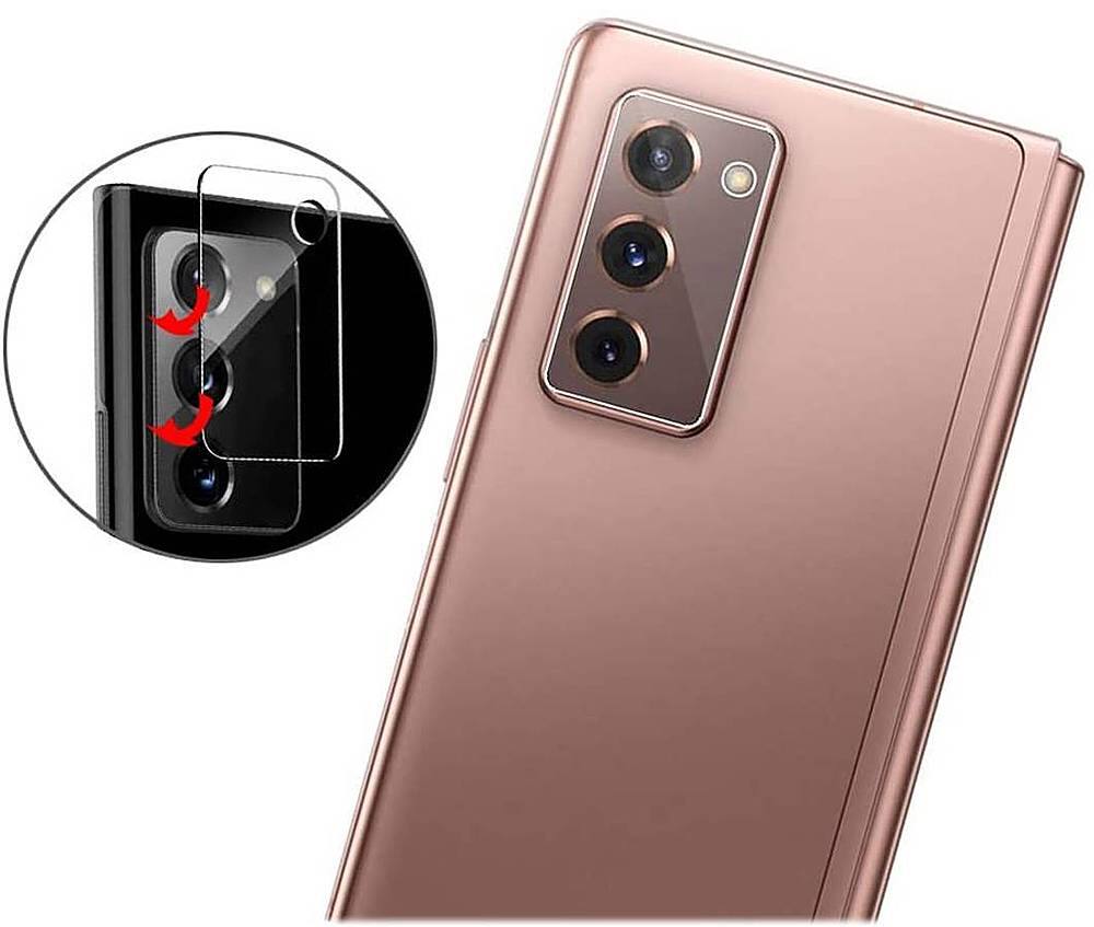 Alt View 12. SaharaCase - ZeroDamage HD Flexon Lens Hood for Samsung Galaxy Z Fold 2 (2-Pack).