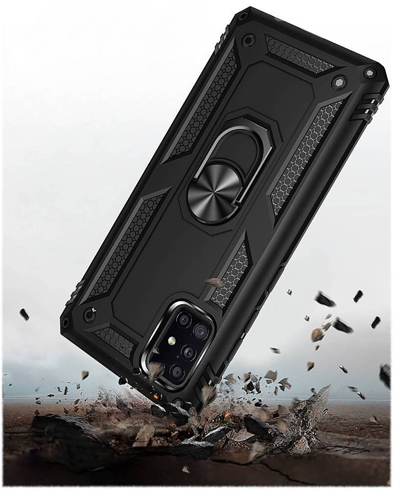 Alt View 16. SaharaCase - Military Kickstand Series Carrying Case for Samsung Galaxy A51 5G - Black.