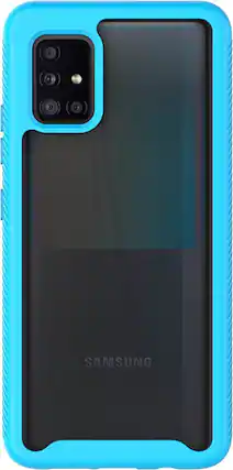 Front. SaharaCase - Grip Series Carrying Case for Samsung Galaxy A51 5G - Aqua.
