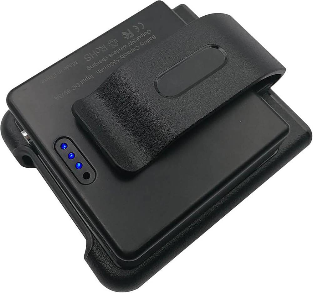 Alt View 11. SaharaCase - 5500 mAh Portable Charger for Samsung Galaxy Z Flip/Z Flip 5G - Black.