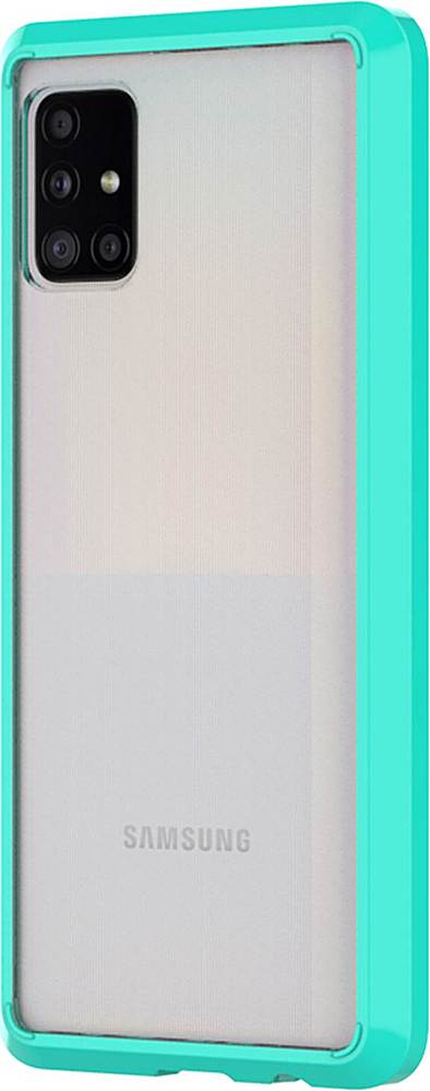 Left. SaharaCase - Hard Shell Series Case for Samsung Galaxy A51 5G - Clear Teal.