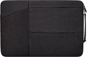 SaharaCase - Sleeve Case for 15.6" Macbook Pro and HP Laptops - Black - Front_Zoom