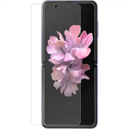 Angle. SaharaCase - Flexon Film Screen Protector for Samsung Galaxy Z Flip 5G - Clear.