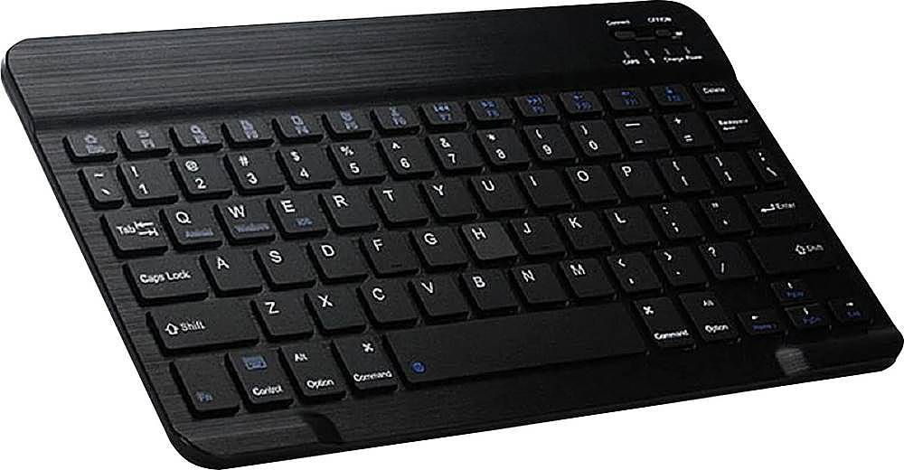 Angle View: SaharaCase - Wireless Bluetooth Keyboard for Most Tablets and Computers - Black