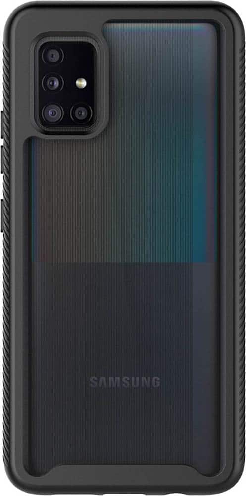 Front. SaharaCase - Grip Series Carrying Case for Samsung Galaxy A51 5G - Black.