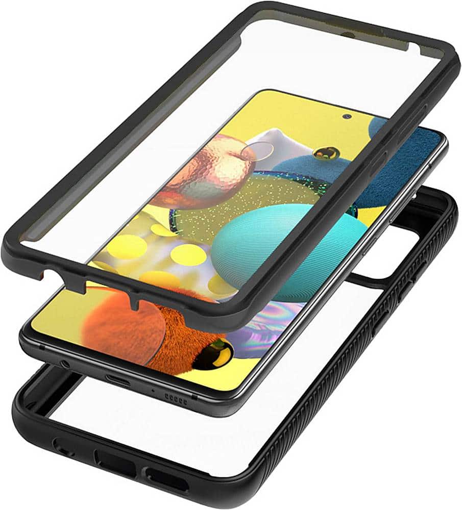 Alt View 14. SaharaCase - Grip Series Carrying Case for Samsung Galaxy A51 5G - Black.