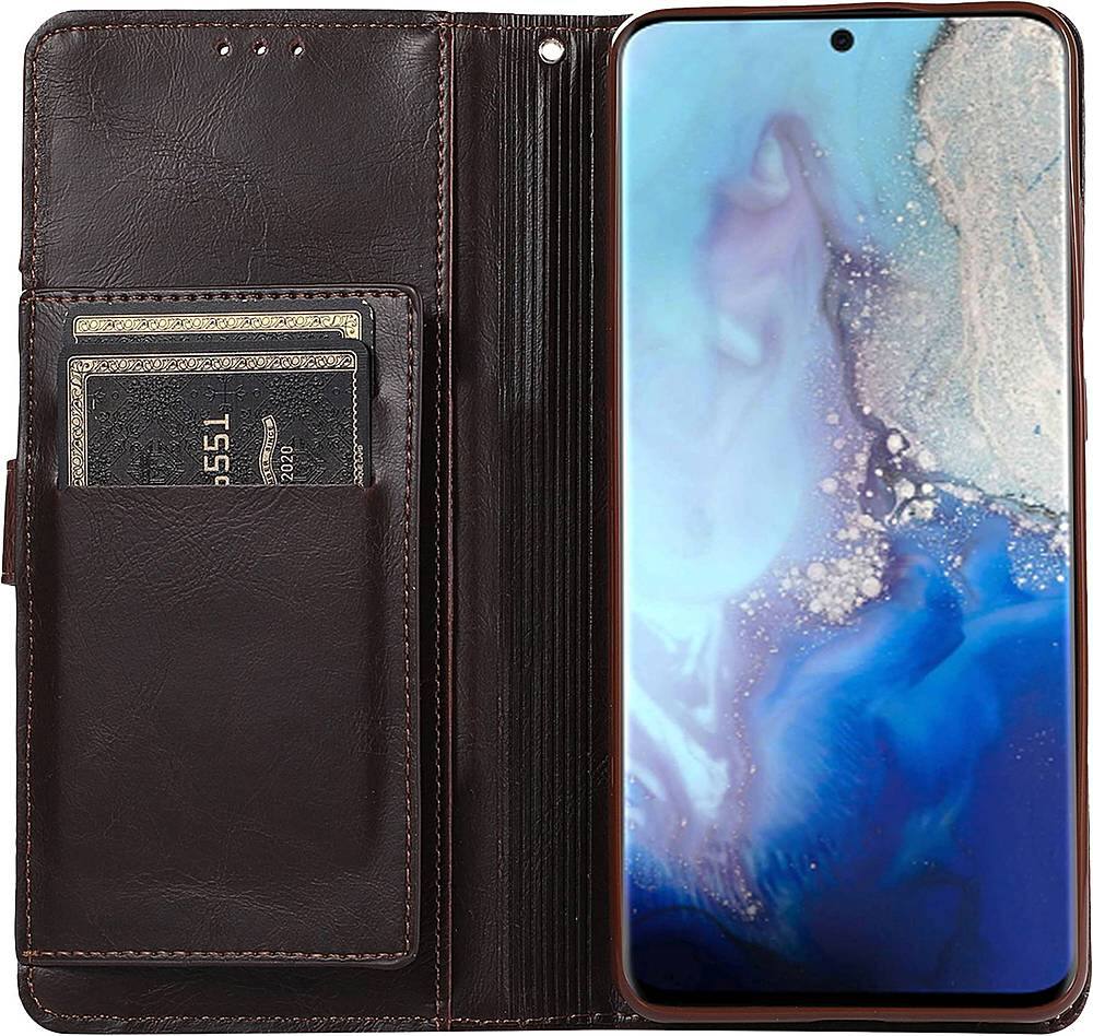 Alt View 12. SaharaCase - Folio Wallet Case for Samsung Galaxy Note20 5G - Brown.