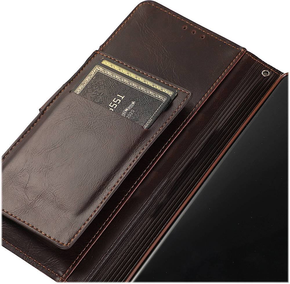 Alt View 14. SaharaCase - Folio Wallet Case for Samsung Galaxy Note20 5G - Brown.