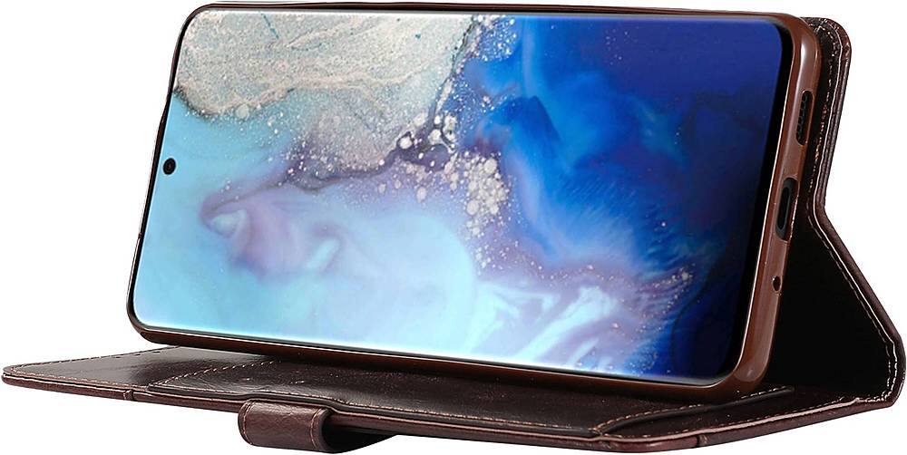 Alt View 16. SaharaCase - Folio Wallet Case for Samsung Galaxy Note20 5G - Brown.