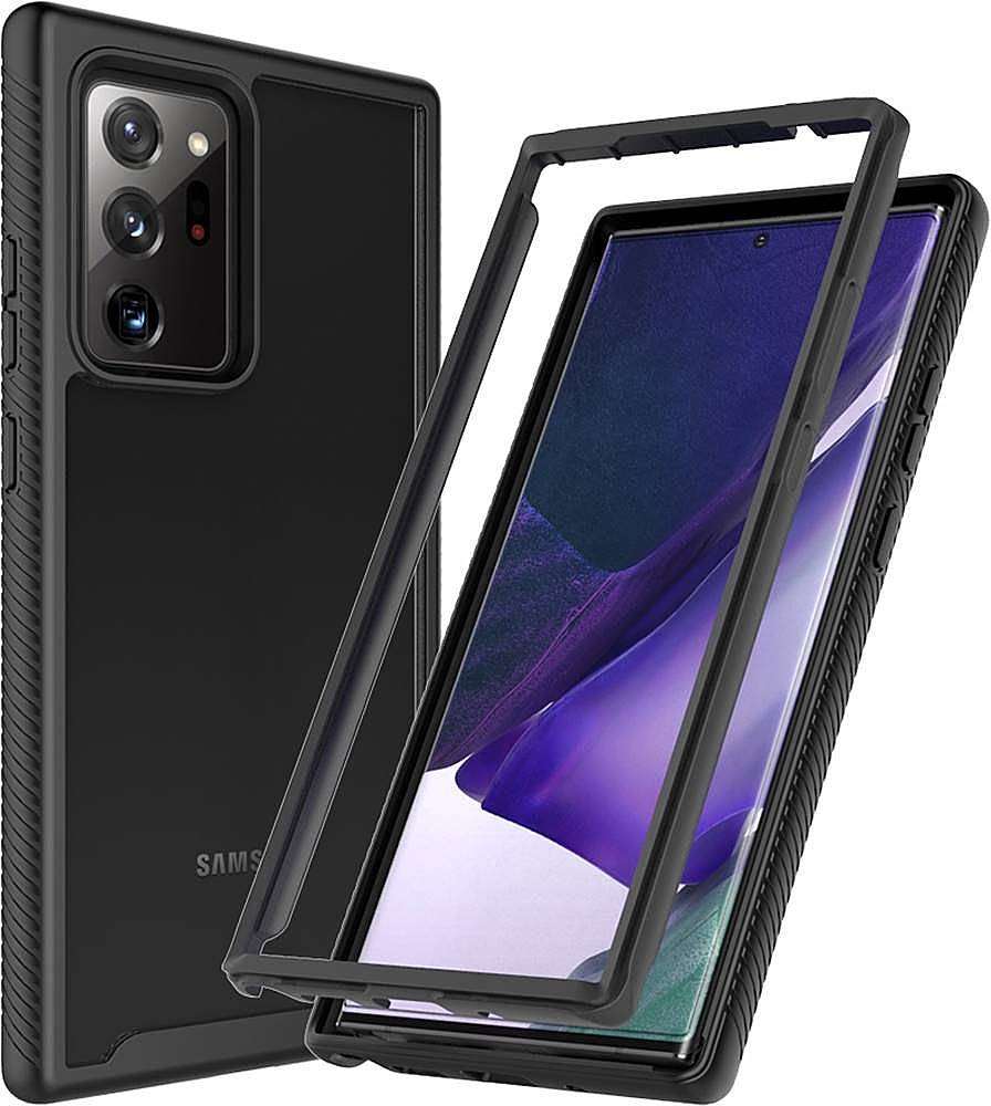 Alt View 15. SaharaCase - GRIP Series Carrying Case for Samsung Galaxy Note20 Ultra 5G - Black/Clear.