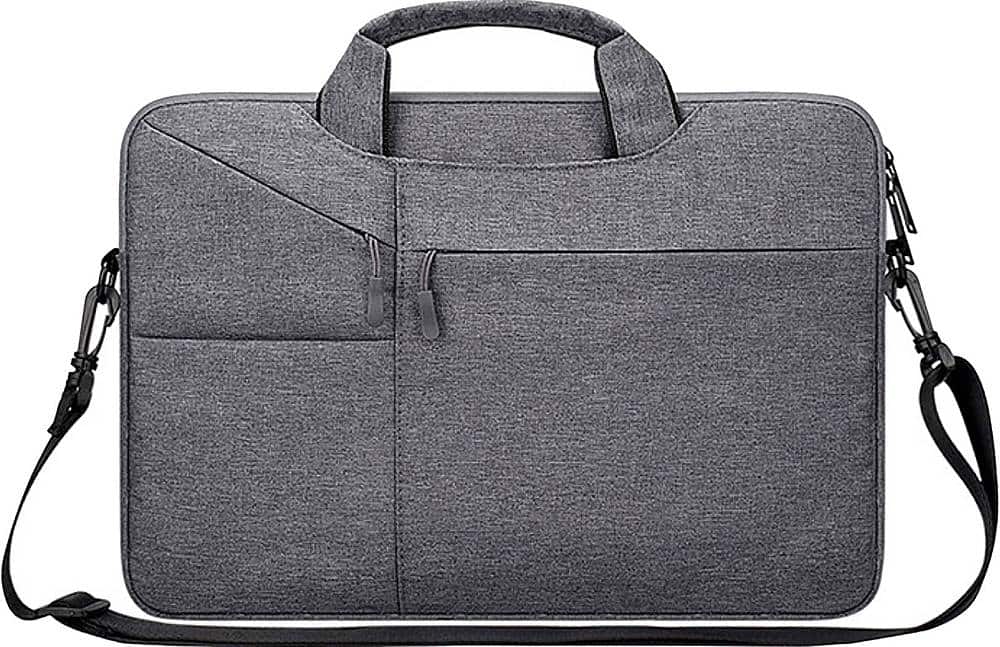 Alt View 11. SaharaCase - Sleeve Case for up to 16" Macbook Pro, Macbook Air, and HP Laptops - Gray.