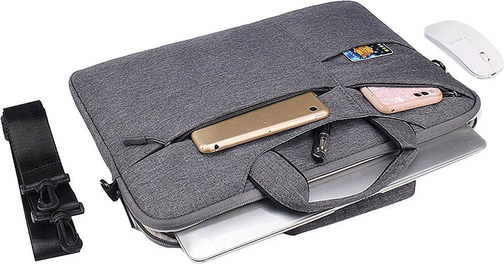 Alt View 13. SaharaCase - Sleeve Case for up to 16" Macbook Pro, Macbook Air, and HP Laptops - Gray.