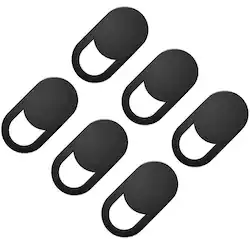 SaharaCase - Anti-Spy Privacy Camera Cover (6-Pack) - Black - Angle_Zoom