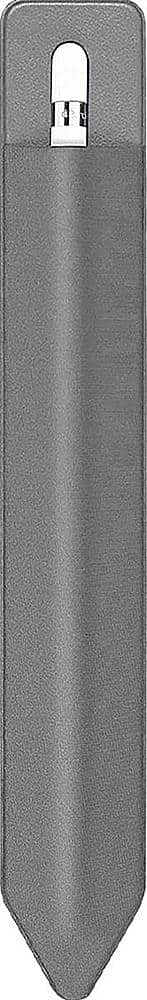 Front. SaharaCase - Adhesive Pouch Case for Apple Pencil and Samsung Stylus Pen - Gray.