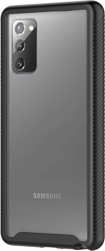 Front Zoom. SaharaCase - GRIP Series Carrying Case for Samsung Galaxy Note20 5G - Black/Clear.