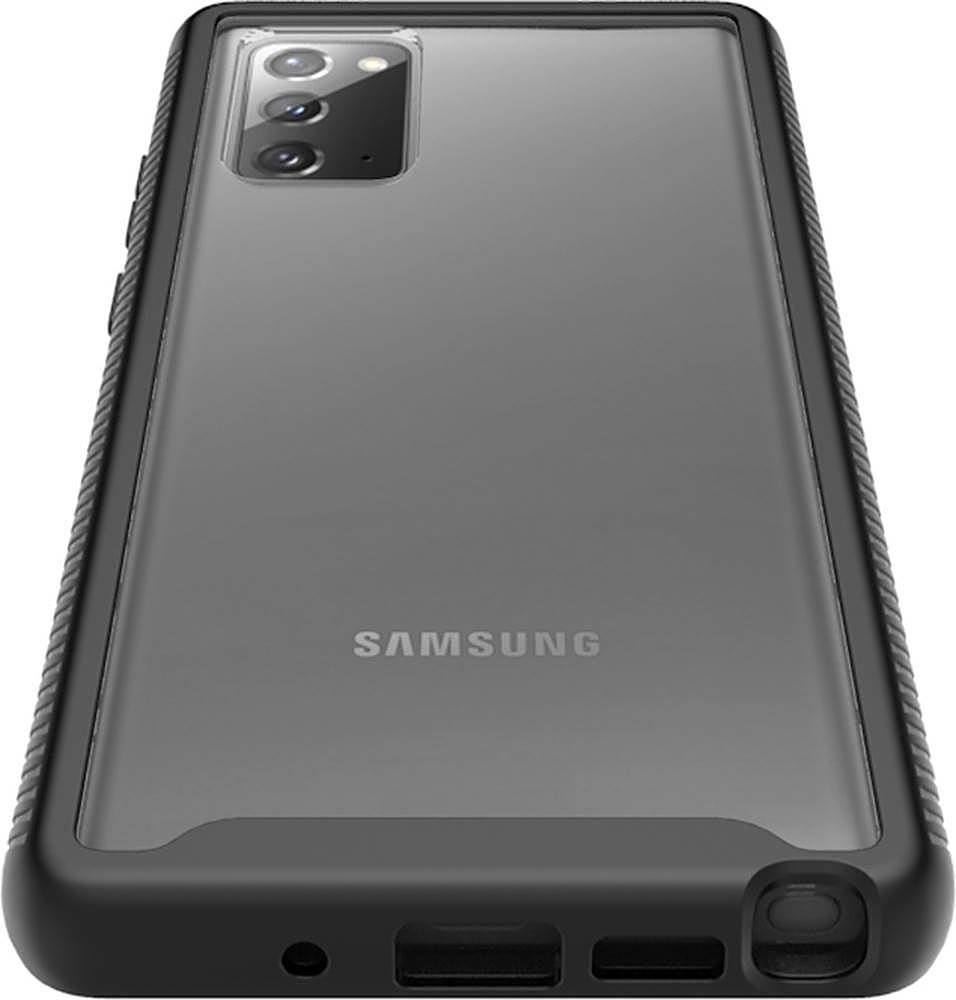 Alt View 12. SaharaCase - GRIP Series Carrying Case for Samsung Galaxy Note20 5G - Black/Clear.