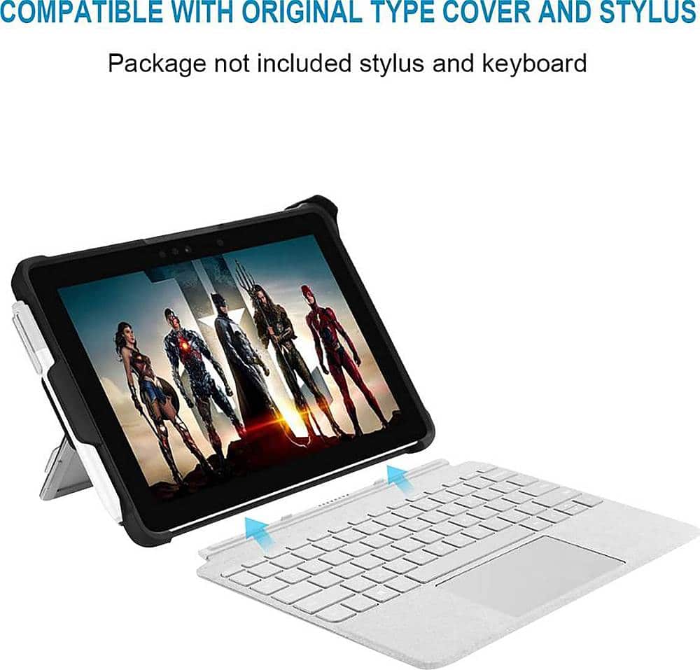 Alt View 14. SaharaCase - Protective Case for Microsoft Surface Go 4, Surface Go 3 and Surface Go 2 - Black.