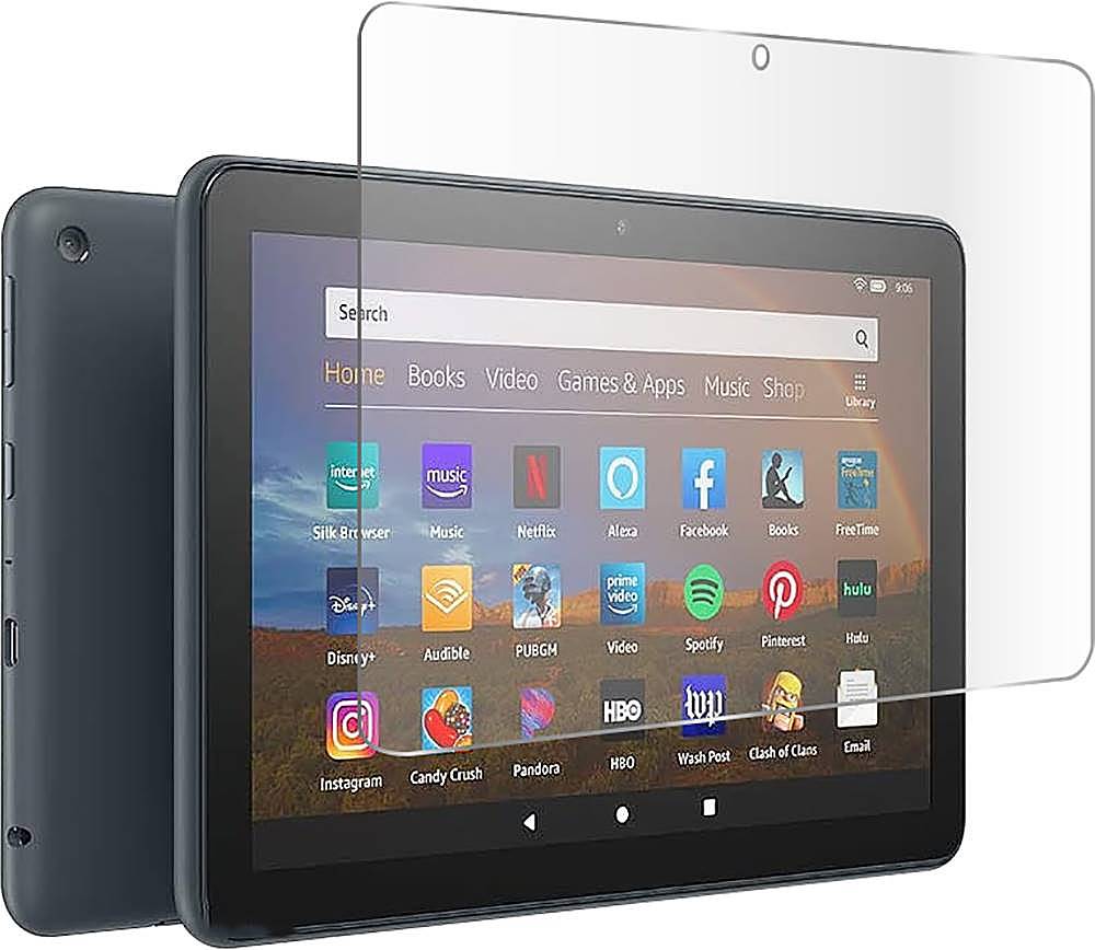Alt View 11. SaharaCase - ZeroDamage Tempered Glass Screen Protector for Amazon Fire HD 8 (2020-2024) - Clear.