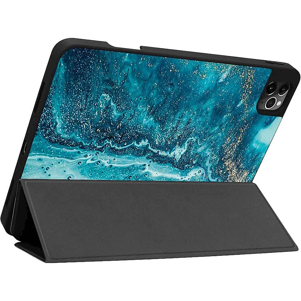 Speck Balance Folio Case for 11in iPad Pro, Clear/Marine Blue