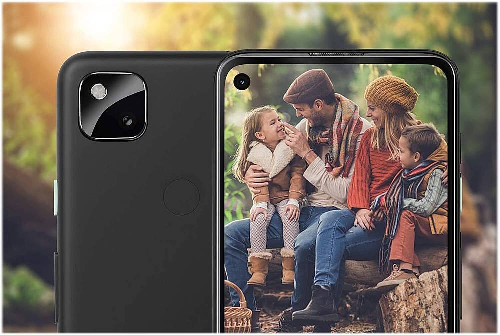 Alt View 11. SaharaCase - ZeroDamage HD FlexiGlass Lens Hood for Google Pixel 4a Camera Lenses (2-Pack) - Clear.