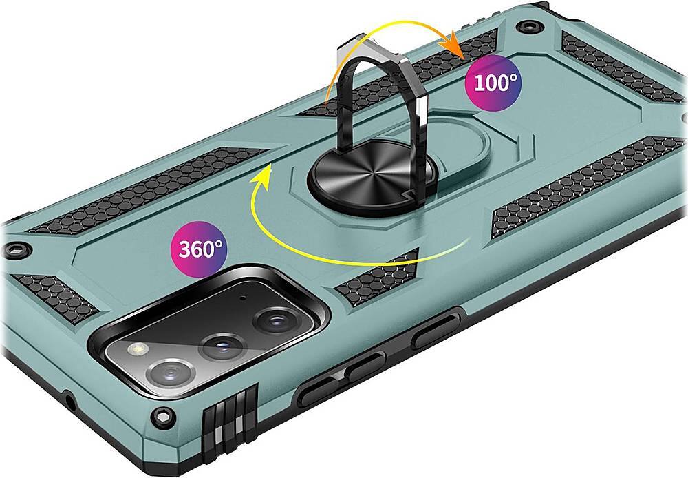 Alt View 15. SaharaCase - Military Kickstand Series Carrying Case for Samsung Galaxy Note20 - Green.