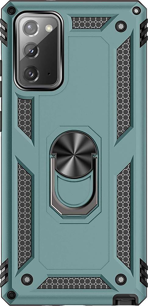 Alt View 1. SaharaCase - Military Kickstand Series Carrying Case for Samsung Galaxy Note20 - Green.