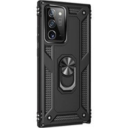 SaharaCase - Military Kickstand Series Carrying Case for Samsung Galaxy Note20 Ultra - Black - Angle_Zoom