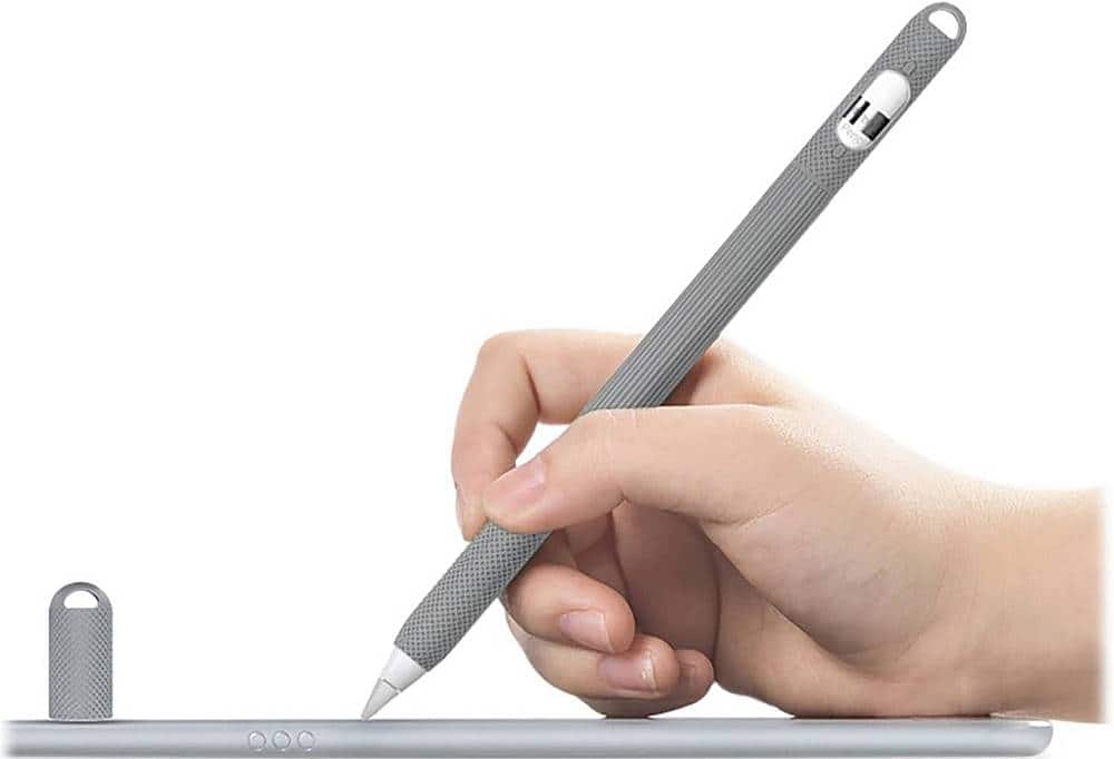Alt View 13. SaharaCase - Silicone Grip Case for Apple Pencil (2nd Generation 2018) - Gray.