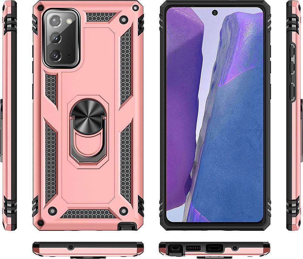 Alt View 12. SaharaCase - Military Kickstand Series Carrying Case for Samsung Galaxy Note20 5G - Rose Gold.