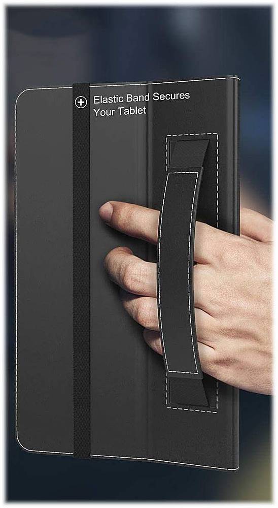Alt View 19. SaharaCase - Folio Case for Amazon Kindle Fire HD 8 and Fire HD 8 Plus (2020-2024) - Black.