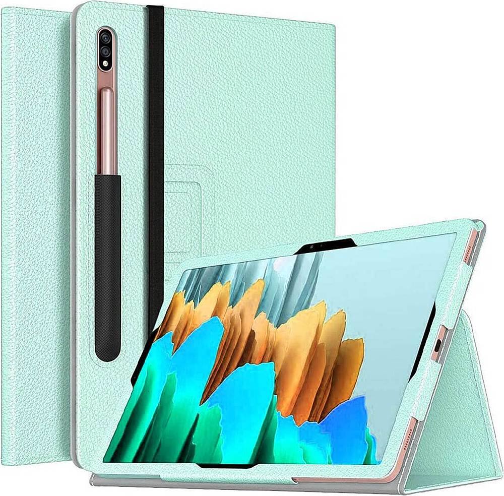 Alt View Zoom 11. SaharaCase - Folio Case for Samsung Galaxy Tab S7 and Tab S8 - Mint.
