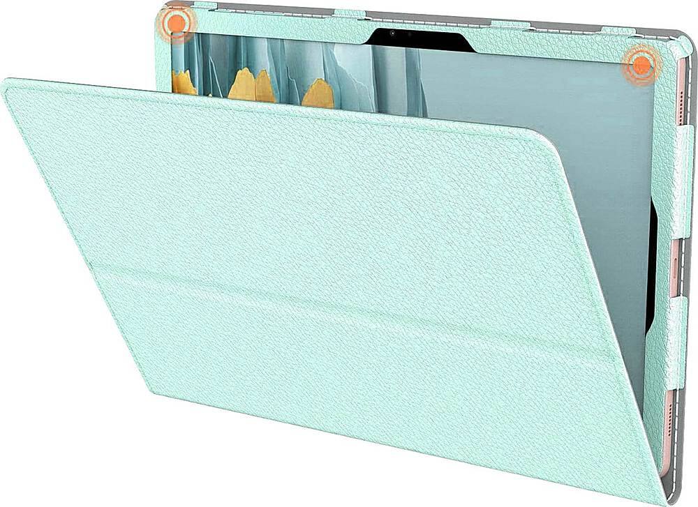 Alt View Zoom 12. SaharaCase - Folio Case for Samsung Galaxy Tab S7 and Tab S8 - Mint.