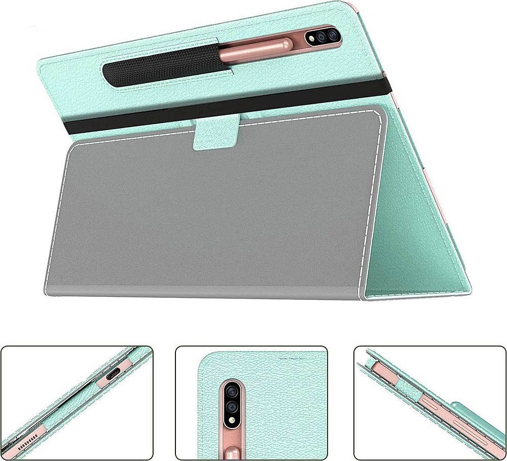 Alt View 14. SaharaCase - Folio Case for Samsung Galaxy Tab S7 and Tab S8 - Mint.
