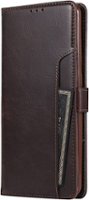 SaharaCase - Folio Wallet Case for Samsung Galaxy Note20 Ultra 5G - Brown - Front_Zoom